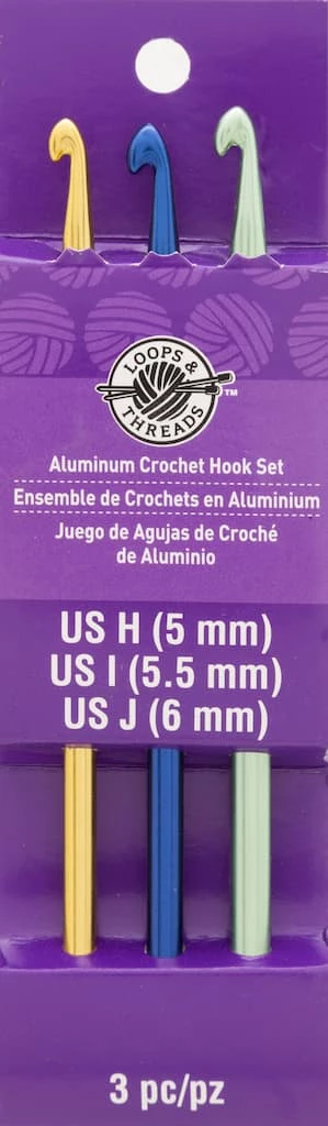 Budget 💯 Aluminum Crochet Hook Set by Loops & Threads®, H-J 👠1 Budget 💯 Aluminum Crochet Hook Set by Loops & Threads®, H-J ðŸ‘