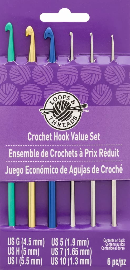 Budget 🔥 Steel & Aluminum Crochet Hook Value Set by Loops & Threads® 🧨 1 Budget 🔥 Steel & Aluminum Crochet Hook Value Set by Loops & Threads® 🧨