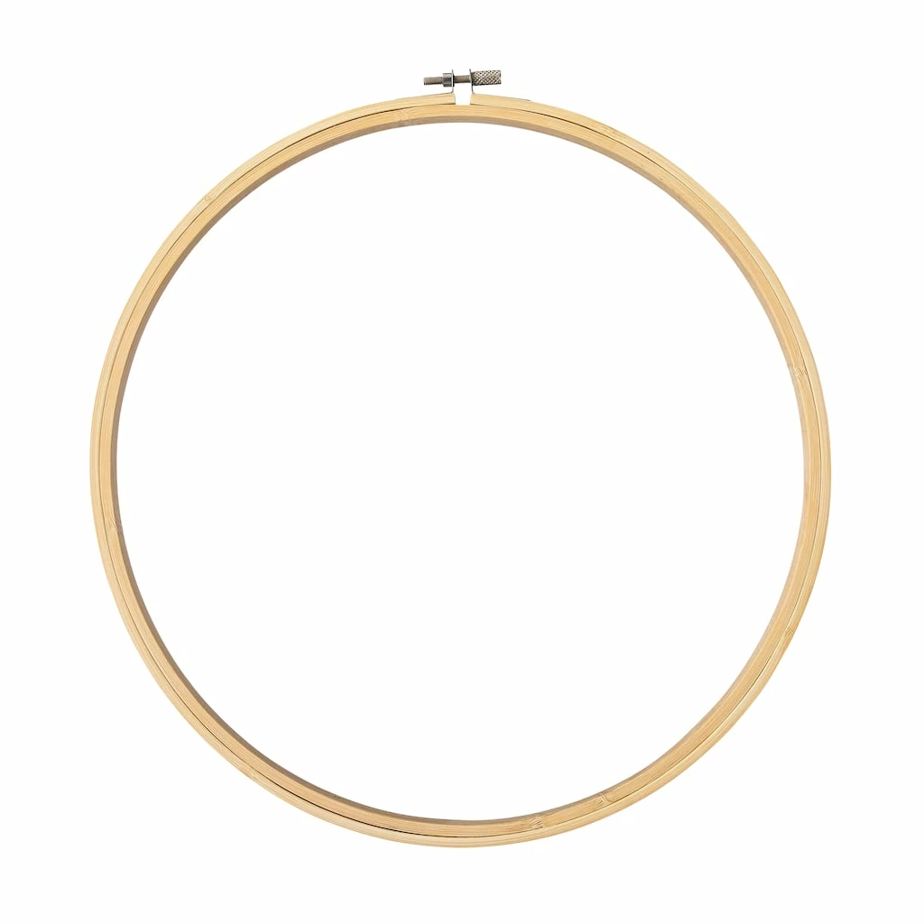 Budget 👠18 Pack: 12" Round Bamboo Embroidery Hoop by Loops & Threads™ 🌟 1 Budget 👠18 Pack: 12" Round Bamboo Embroidery Hoop by Loops & Threads™ 🌟