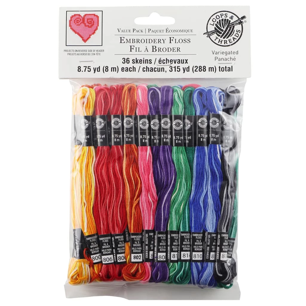 New 🌟 12 Packs: 36 ct. (432 total) Variegated Embroidery Floss by Loops & Threads™ â 2 New 🌟 12 Packs: 36 ct. (432 total) Variegated Embroidery Floss by Loops & Threads™ â - Image 2