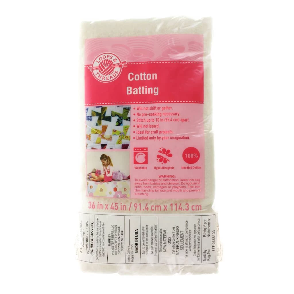 Best Sale 🎉 Cotton Batting by Loops & Threads™ 🥰 1 Best Sale 🎉 Cotton Batting by Loops & Threads™ 🥰