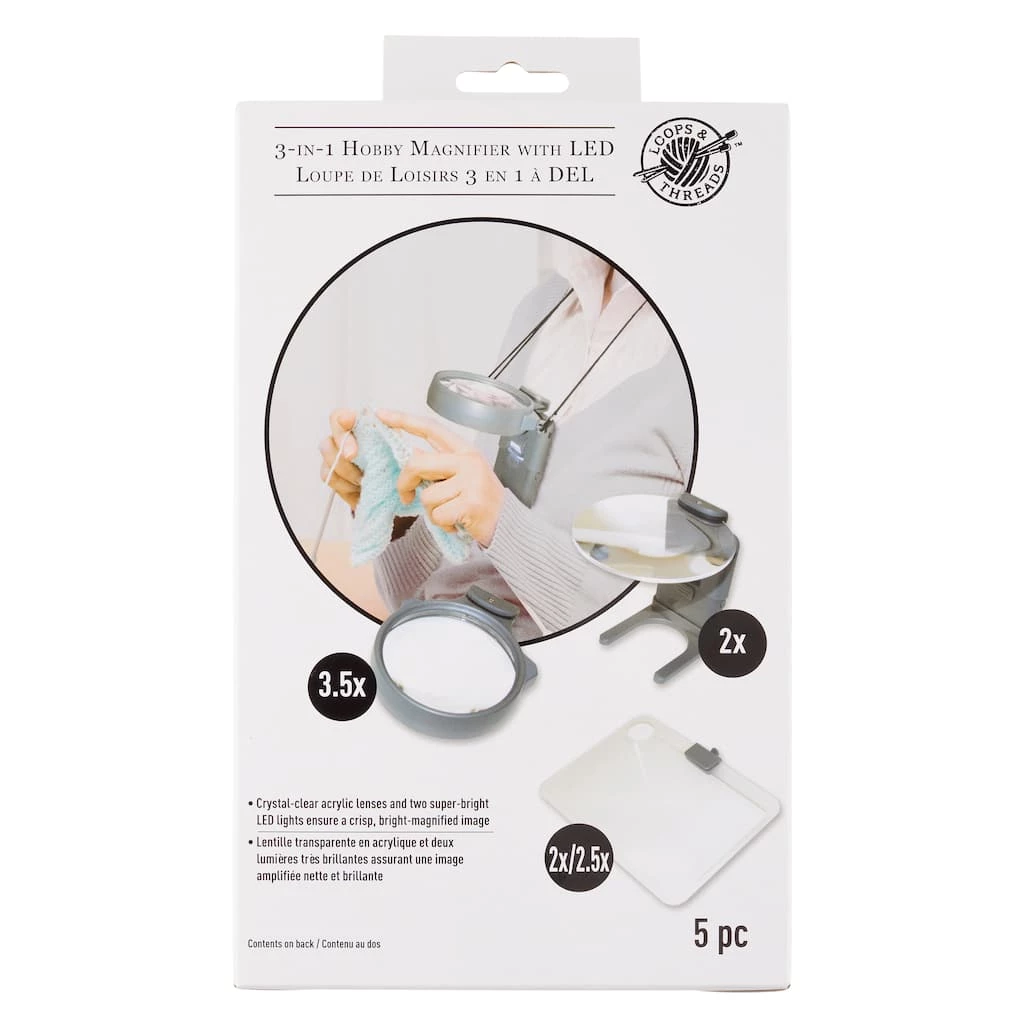 Top 10 👠3-in-1 Hobby Magnifier with LED by Loops & Threads® 🎉 4 Top 10 👠3-in-1 Hobby Magnifier with LED by Loops & Threads® 🎉 - Image 4