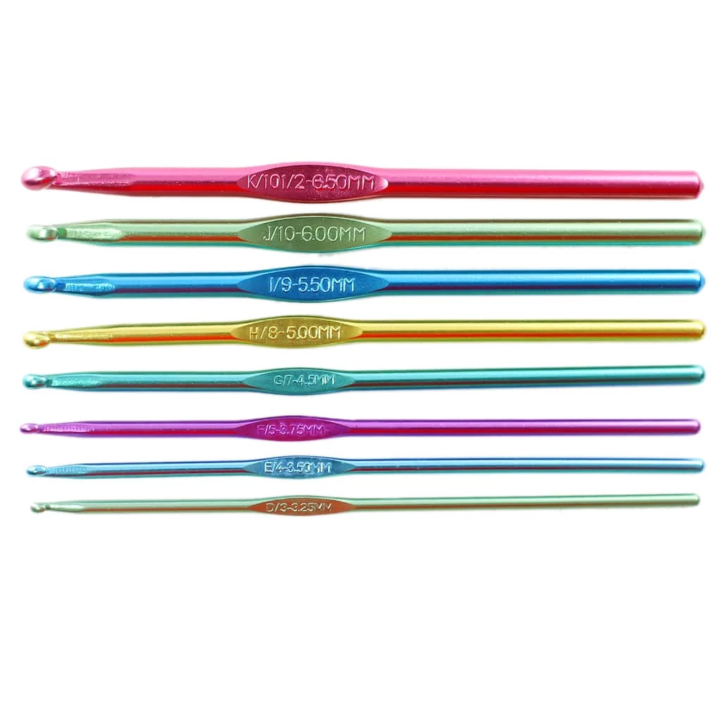 Top 10 🔔 Anodized Aluminum Crochet Hook Set by Loops & Threads®, D-K 🎠1 Top 10 🔔 Anodized Aluminum Crochet Hook Set by Loops & Threads®, D-K ðŸŽ