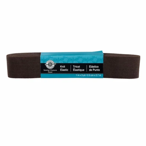 Best Pirce ðŸŒŸ 12 Pack: 1" Brown Knit Elastic by Loops & Threads™ ðŸ˜‰ -Loops & Threads Store 10268421 1
