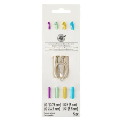 Budget ðŸ˜ Aluminum Crochet Hook Set with Scissors by Loops & Threads® ðŸŽ