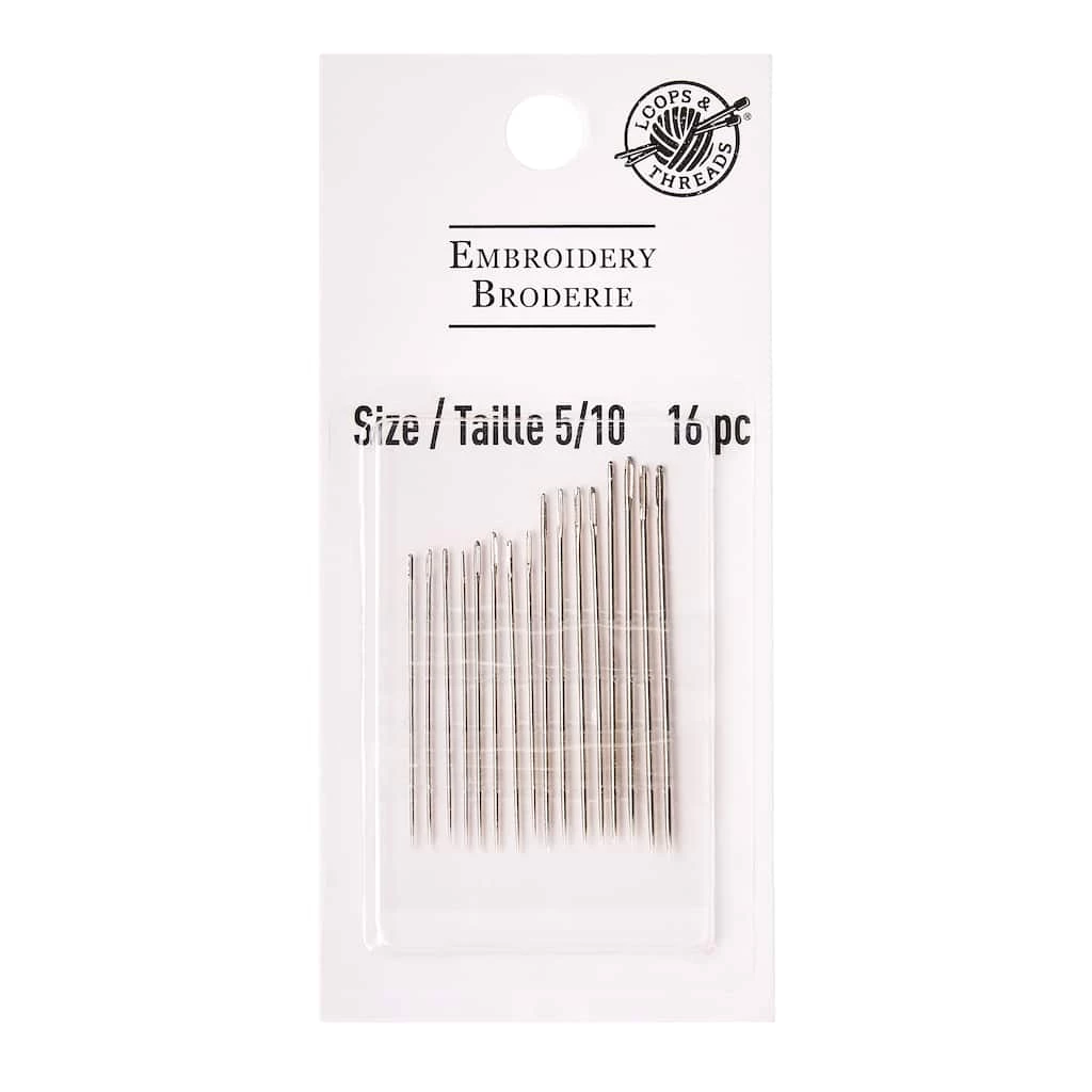 Best Sale 🔔 18 Packs: 16 ct. (288 total) 5/10 Embroidery Needles by Loops & Threads™ 🥰 2 Best Sale 🔔 18 Packs: 16 ct. (288 total) 5/10 Embroidery Needles by Loops & Threads™ 🥰 - Image 2