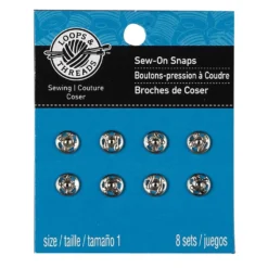 Best Sale âœ”ï¸ 12 Packs: 8 ct. (96 total) Silver Sew-On Snaps by Loops & Threads™ ðŸŽ -Loops & Threads Store 10354228 1