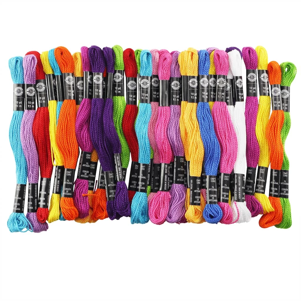 Budget 🧨 Rainbow Craft Cord by Loops & Threads™, 36ct. 🤩 1 Budget 🧨 Rainbow Craft Cord by Loops & Threads™, 36ct. 🤩