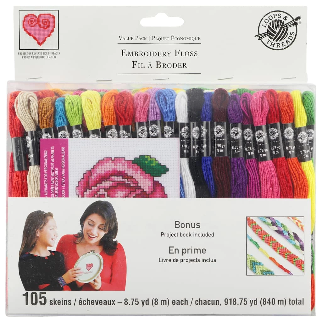 Hot Sale 👠Embroidery Floss Value Pack by Loops & Threads™, 105ct. âœ”ï¸ 2 Hot Sale 👠Embroidery Floss Value Pack by Loops & Threads™, 105ct. âœ”ï¸ - Image 2
