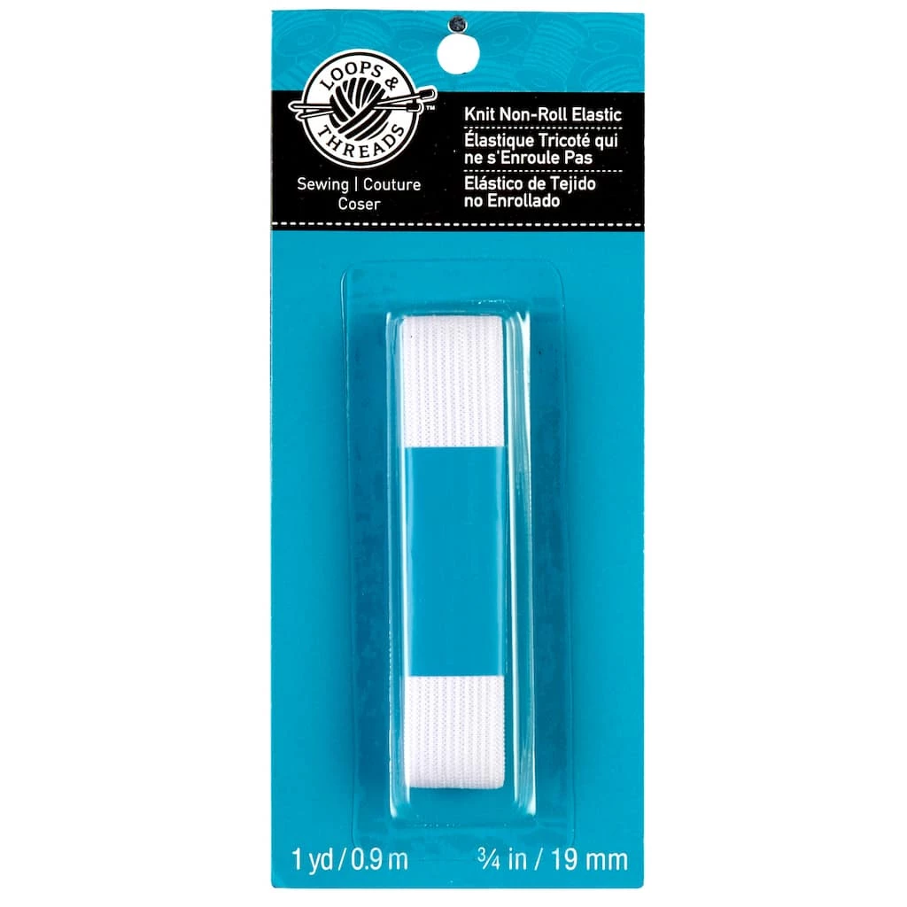 Cheapest âœ”ï¸ 12 Pack: 3/4" White Knit Non-Roll Elastic by Loops & Threads™ 😉 1 Cheapest âœ”ï¸ 12 Pack: 3/4" White Knit Non-Roll Elastic by Loops & Threads™ 😉