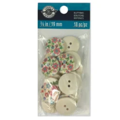 New ðŸ˜€ Favorite Findings Flower Print Buttons By Loops & Threads® ðŸ¥° -Loops & Threads Store 10509303