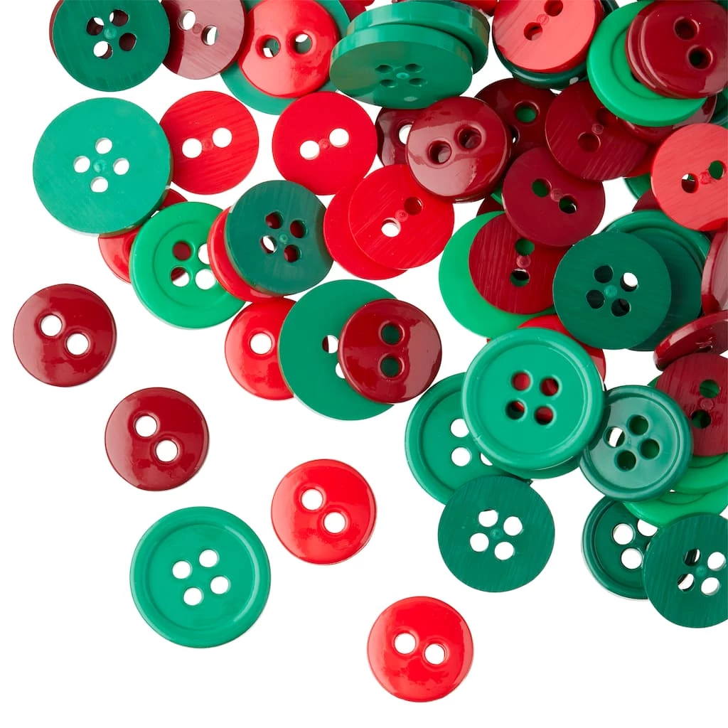 Budget 🤩 Colors We Love 🎠Christmas Buttons By Loops & Threads® ✨ 1 Budget 🤩 Colors We Love 🎠Christmas Buttons By Loops & Threads® ✨