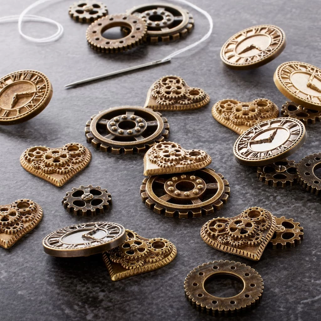 Buy 😠Steampunk Buttons By Loops & Threads® 😀 2 Buy 😠Steampunk Buttons By Loops & Threads® 😀 - Image 2