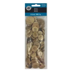 Top 10 🎉 12 Pack: Light Brown Wooden Buttons Set by Loops & Threads® â¤ï¸