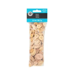 Cheapest ðŸ”¥ Light Brown Wooden Buttons By Loops By Loops & Threads® â¤ï¸