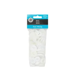 Top 10 ðŸ’¯ White Buttons Value Pack By Loops & Threads® ðŸ˜