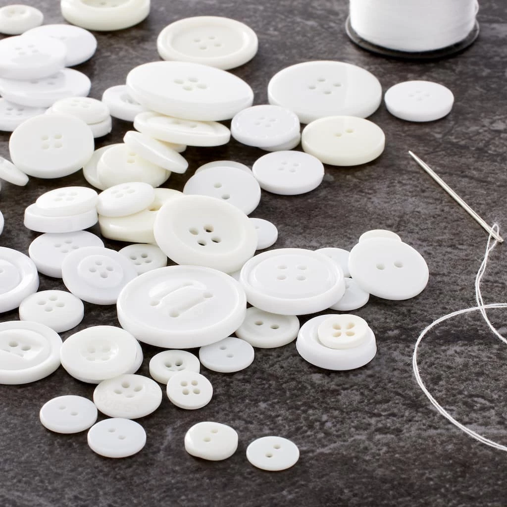Top 10 💯 White Buttons Value Pack By Loops & Threads® 😠2 Top 10 💯 White Buttons Value Pack By Loops & Threads® 😠- Image 2