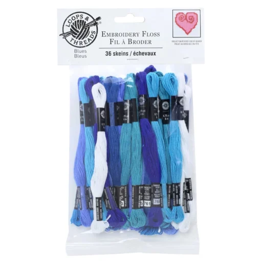 Flash Sale ðŸŒŸ Blues Embroidery Floss By Loops & Threads® ðŸ˜ -Loops & Threads Store 10545663