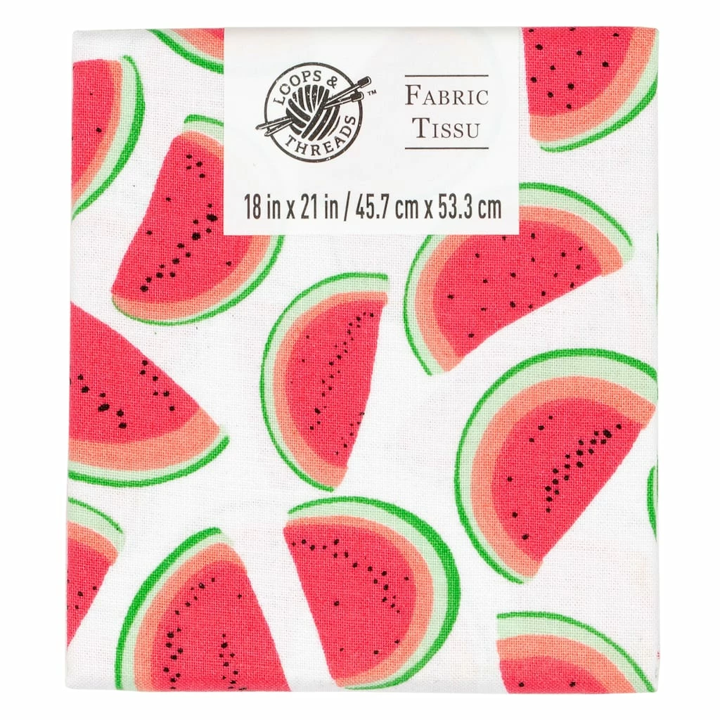 Outlet 🔥 Watermelon Cotton Fabric by Loops & Threads™ 🎠1 Outlet 🔥 Watermelon Cotton Fabric by Loops & Threads™ ðŸŽ