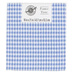 Hot Sale ðŸ”¥ Blue & White Plaid Cotton Fabric by Loops & Threads™ ðŸ””