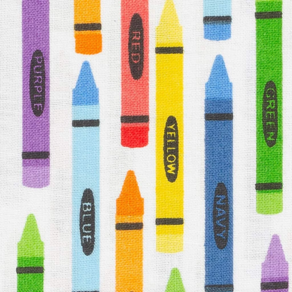 Cheap 😀 Multicolor Crayon Cotton Fabric by Loops & Threads™ 👠4 Cheap 😀 Multicolor Crayon Cotton Fabric by Loops & Threads™ 👠- Image 4