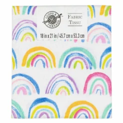 Budget ðŸ§¨ Multicolor Rainbow Cotton Fabric by Loops & Threads™ ðŸŒŸ