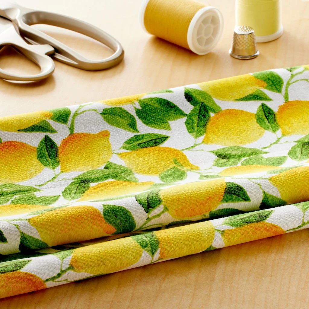 Best deal 🔔 Lemon Cotton Fabric by Loops & Threads™ 💯 2 Best deal 🔔 Lemon Cotton Fabric by Loops & Threads™ 💯 - Image 2