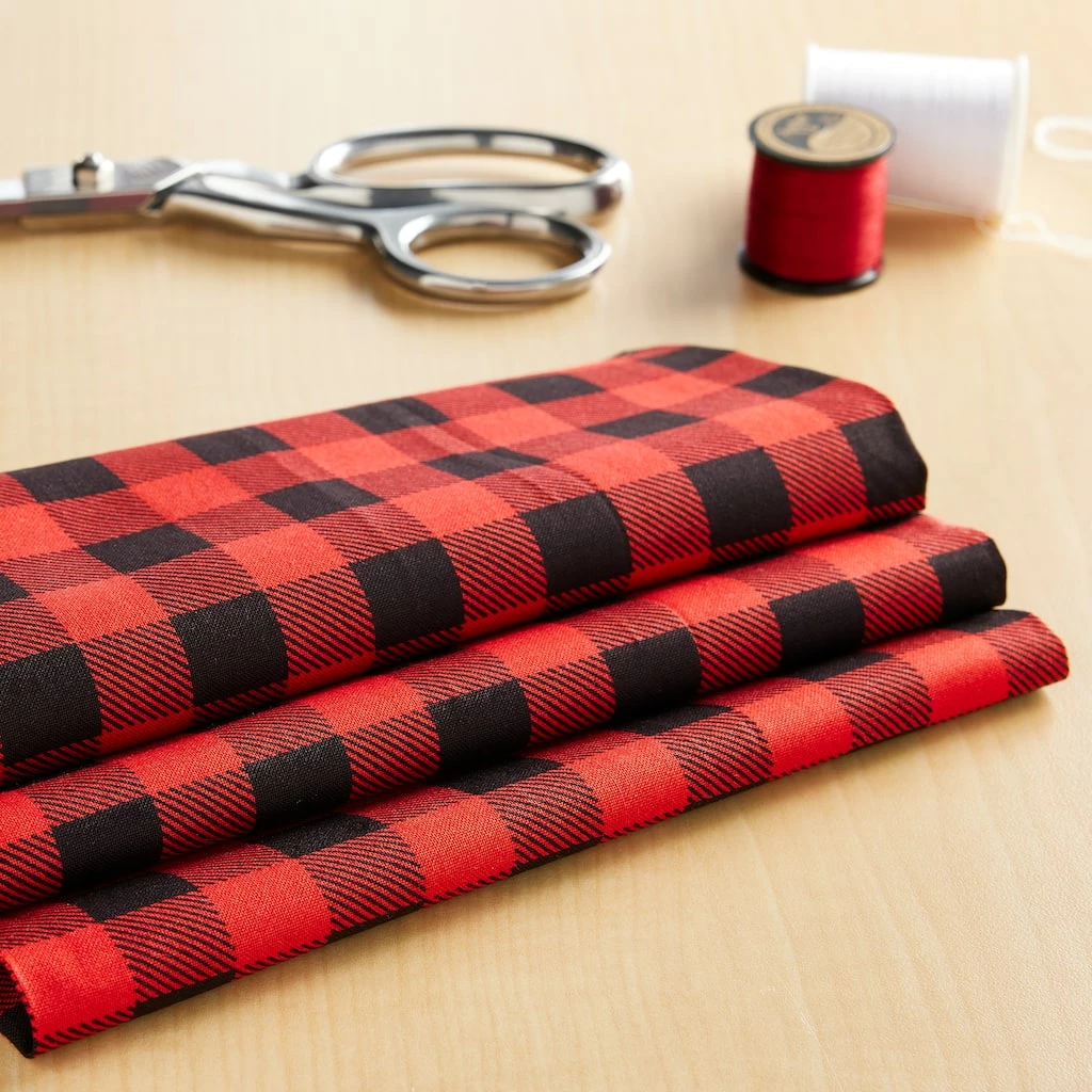 Best reviews of 🌟 Red & Black Buffalo Plaid Cotton Fabric by Loops & Threads™ 🔥 2 Best reviews of 🌟 Red & Black Buffalo Plaid Cotton Fabric by Loops & Threads™ 🔥 - Image 2