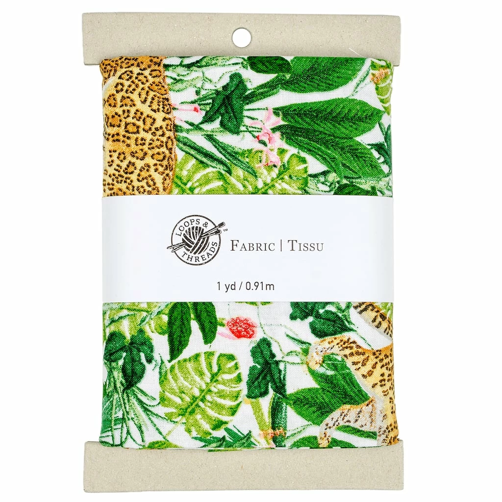 Flash Sale 👠Jungle Cotton Fabric Bundle by Loops & Threads™ â¤ï¸ 1 Flash Sale 👠Jungle Cotton Fabric Bundle by Loops & Threads™ â¤ï¸