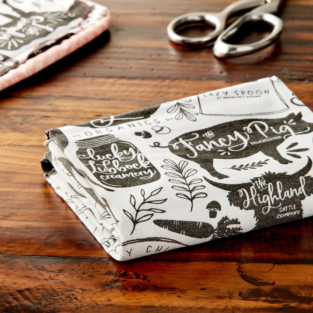 Hot Sale 🎠Black & White Farmhouse Cotton Fabric Bundle by Loops & Threads™ ⌛ 2 Hot Sale 🎠Black & White Farmhouse Cotton Fabric Bundle by Loops & Threads™ ⌛ - Image 2