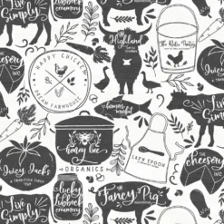 Hot Sale 🎠Black & White Farmhouse Cotton Fabric Bundle by Loops & Threads™ ⌛ 7 Hot Sale 🎠Black & White Farmhouse Cotton Fabric Bundle by Loops & Threads™ ⌛ -Loops & Threads Store 10631339 3