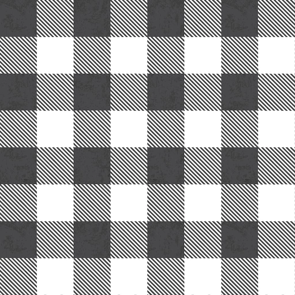 Best Sale 🔥 Black & White Buffalo Check Cotton Fabric by Loops & Threads™ â 3 Best Sale 🔥 Black & White Buffalo Check Cotton Fabric by Loops & Threads™ â - Image 3