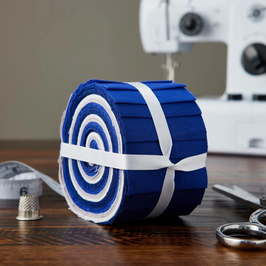 New 😠Blue & White Cotton Fabric Strips by Loops & Threads™ 💯 2 New 😠Blue & White Cotton Fabric Strips by Loops & Threads™ 💯 - Image 2