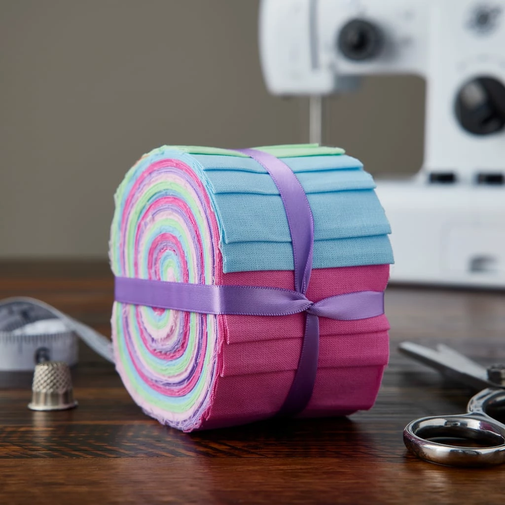 Best deal 😉 Pastel Solid Cotton Fabric Strips by Loops & Threads™ ⌛ 2 Best deal 😉 Pastel Solid Cotton Fabric Strips by Loops & Threads™ ⌛ - Image 2