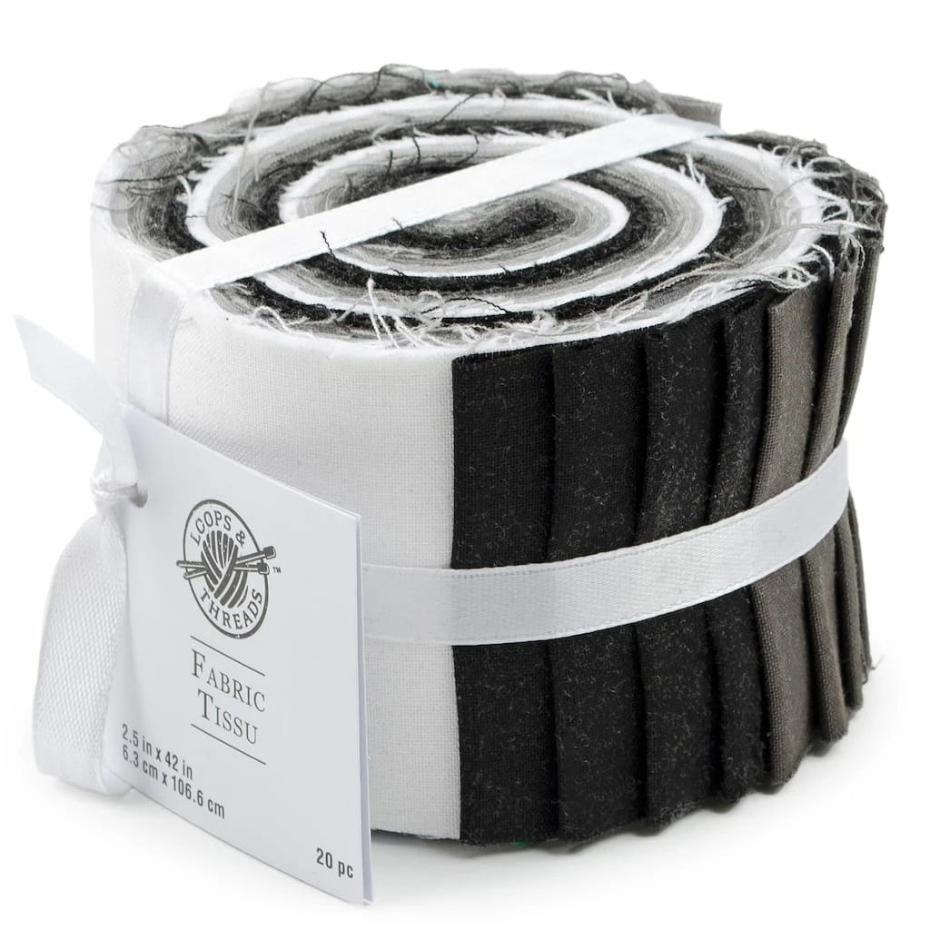 Cheapest 💯 Black & White Solid Cotton Fabric Strips by Loops & Threads™ 😠1 Cheapest 💯 Black & White Solid Cotton Fabric Strips by Loops & Threads™ ðŸ˜