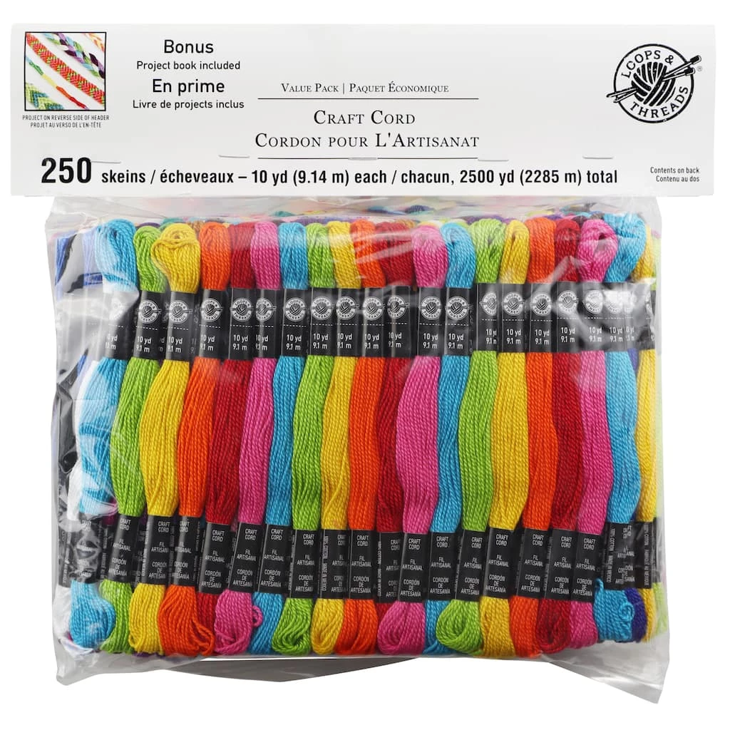 Brand new âœ”ï¸ Craft Cord Value Pack by Loops & Threads®, 250ct. 🎠2 Brand new âœ”ï¸ Craft Cord Value Pack by Loops & Threads®, 250ct. 🎠- Image 2