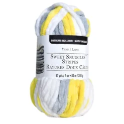 New âœ¨ 18 Pack: Sweet Snuggles™ Stripes Yarn by Loops & Threads® ðŸ›’ -Loops & Threads Store 10640113 1