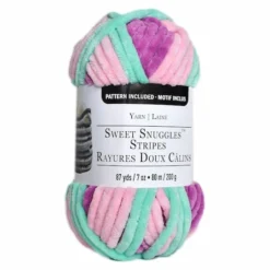 New âœ¨ 18 Pack: Sweet Snuggles™ Stripes Yarn by Loops & Threads® ðŸ›’ -Loops & Threads Store 10640115 1