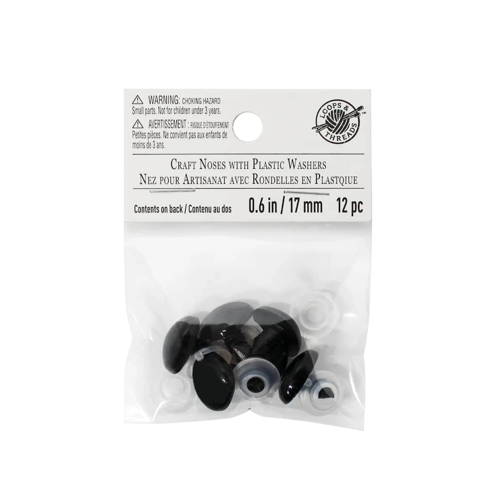 Best reviews of â 12 Pack: 17mm Craft Noses with Plastic Washers by Loops & Threads™ âœ”ï¸ 3 Best reviews of â 12 Pack: 17mm Craft Noses with Plastic Washers by Loops & Threads™ âœ”ï¸ - Image 3