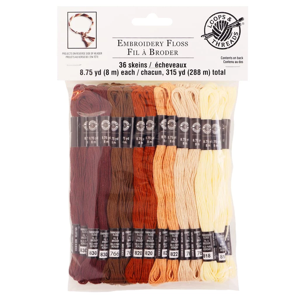 Deals 🥰 12 Packs: 36 ct. (432 total) Shades of Us Embroidery Floss by Loops & Threads® 😀 1 Deals 🥰 12 Packs: 36 ct. (432 total) Shades of Us Embroidery Floss by Loops & Threads® 😀