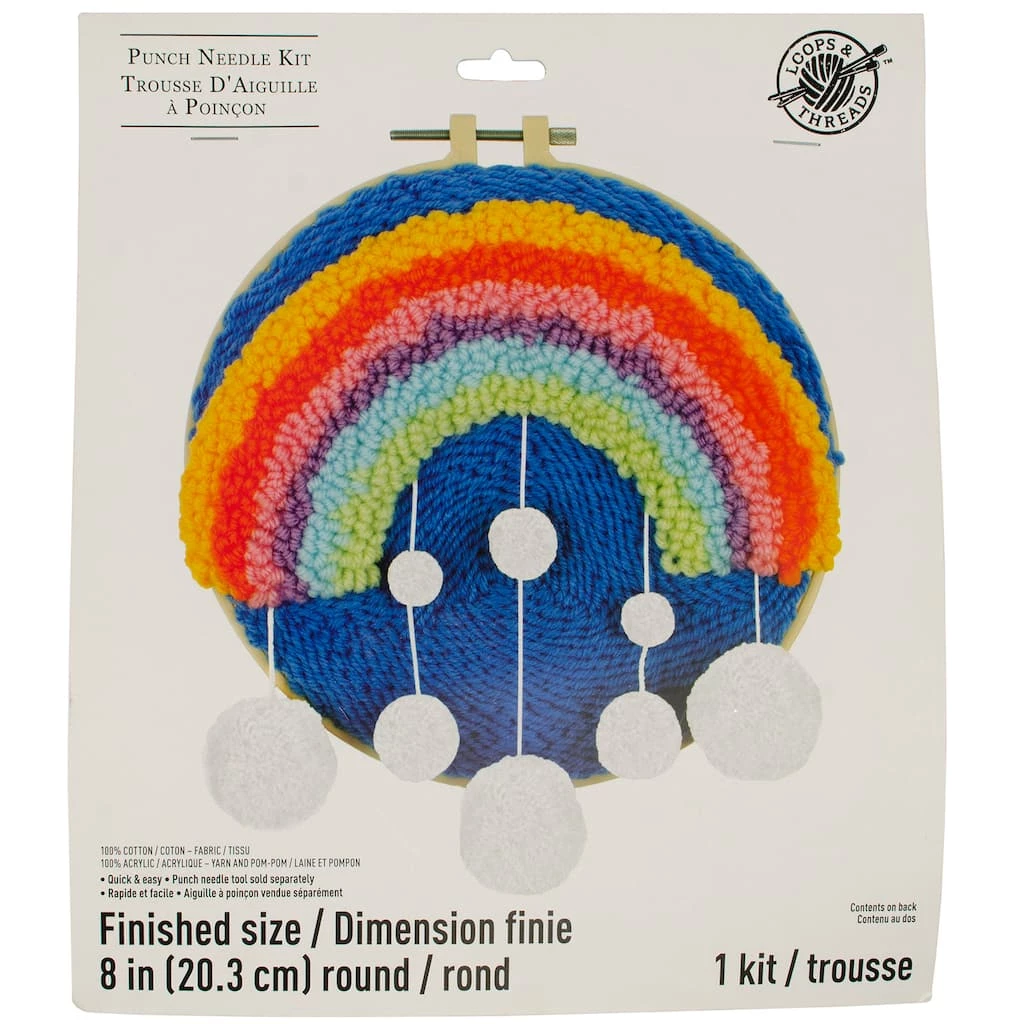 Deals 🧨 Rainbow & Pom-Pom Punch Needle Kit by Loops & Threads® ✨ 3 Deals 🧨 Rainbow & Pom-Pom Punch Needle Kit by Loops & Threads® ✨ - Image 3