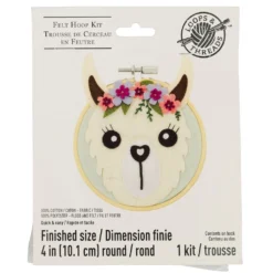 Top 10 ðŸŽ‰ Llama Felt Hoop Kit by Loops & Threads™ âœ”ï¸ -Loops & Threads Store 10663982 1