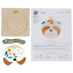 New ðŸ”” Sloth Felt Hoop Kit by Loops & Threads™ ðŸ”” -Loops & Threads Store 10663986 3