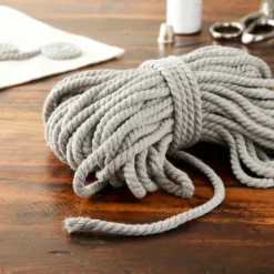 Hot Sale ðŸ¤© Charcoal Macramé Cotton Cord by Loops & Threads®, 75ft. âœ¨ -Loops & Threads Store 10665941 20