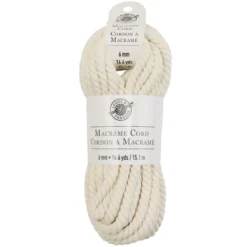 Brand new ðŸŒŸ 12 Pack: Macramé Cotton Cord by Loops & Threads®, 50ft. ðŸŽ‰ -Loops & Threads Store 10665952 1 1