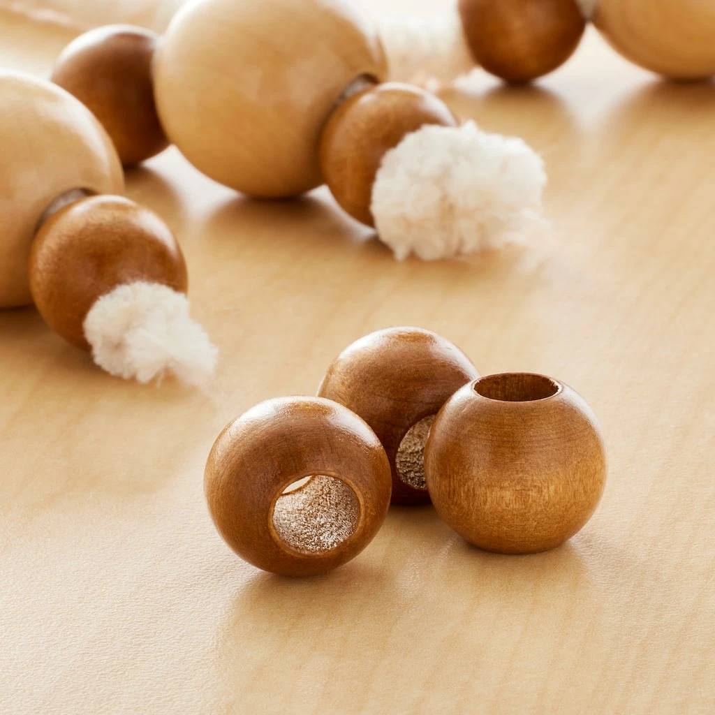 Outlet 🔥 12 Packs: 16 ct. (192 total) Maple Round Wood Beads, 20mm by Loops & Threads® ✨ 2 Outlet 🔥 12 Packs: 16 ct. (192 total) Maple Round Wood Beads, 20mm by Loops & Threads® ✨ - Image 2