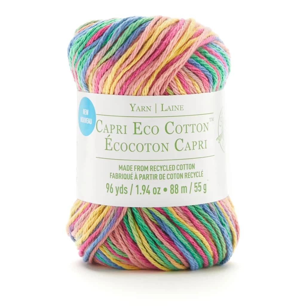 Cheapest 🌟 Capri Eco Cotton™ Multicolor Yarn by Loops & Threads® 😠1 Cheapest 🌟 Capri Eco Cotton™ Multicolor Yarn by Loops & Threads® ðŸ˜