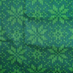 Promo 🎉 Green Print Cotton Fabric by Loops & Threads® ðŸ‘