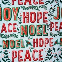Promo 🎠Peace, Hope & Noel Cotton Fabric by Loops & Threads® 🧨