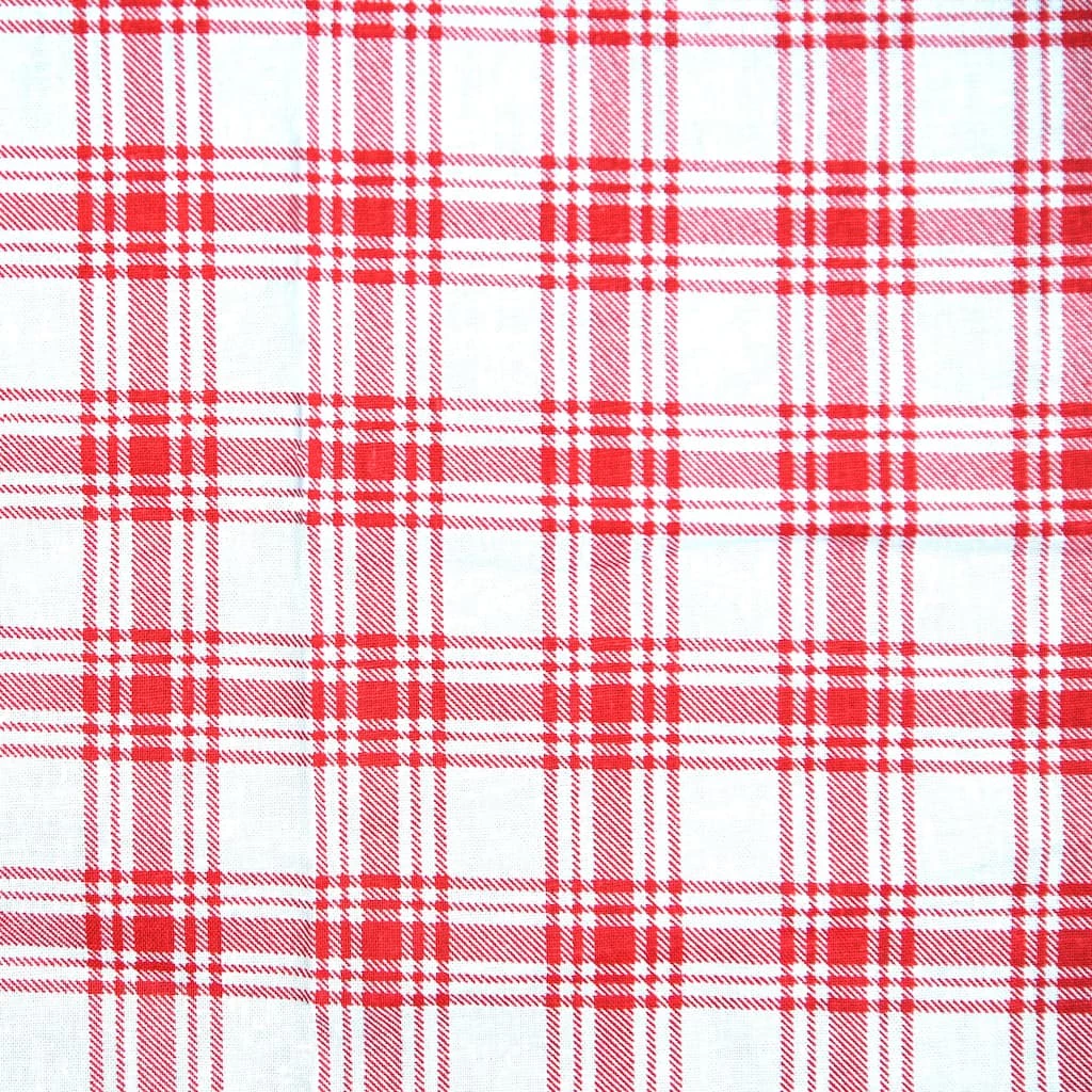 Coupon 🥰 Red Plaid Cotton Fabric by Loops & Threads® 💯 1 Coupon 🥰 Red Plaid Cotton Fabric by Loops & Threads® 💯